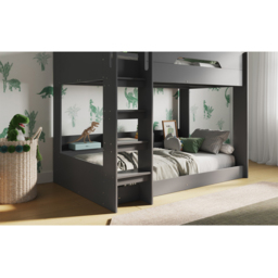 Flair Gravity Low Grey Bunk Bed with Shelves - thumbnail 4