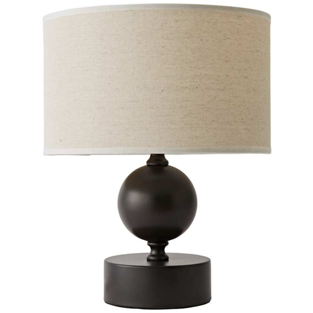 ValueLights Anthony Candlestick Linen Drum Shade Table Lamp with Bulb - image 1
