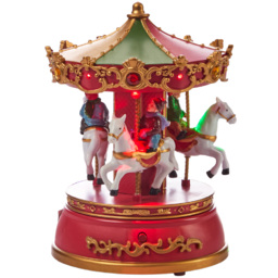 The Christmas Workshop Classic Carols LED Carousel Decoration - thumbnail 1