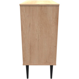 Crowndale Hong Kong 4 Drawer Nebraska Oak Chest of Drawers Ready Assembled - thumbnail 3
