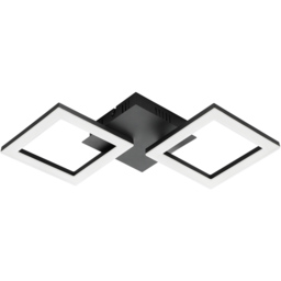 EGLO Paranday-Z Black Smart Control Colour Changing Ceiling Light 47cm - thumbnail 1