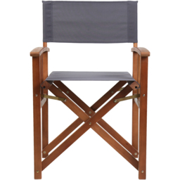 Charles Bentley Set of 2 Grey Directors Chair - thumbnail 3