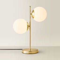 ValueLights Jas Brushed Gold Metal LED Table Lamp - thumbnail 3