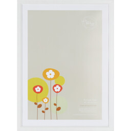 The Port Co White Gallery Ridged Photo Frame A3