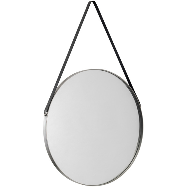 Julian Bowen Opera Round Pewter Mirror - image 1