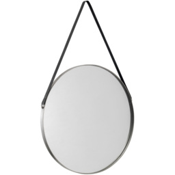 Julian Bowen Opera Round Pewter Mirror