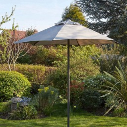 Home Source Gozo Grey Garden Parasol 2m - thumbnail 2