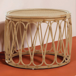Premier Housewares Mataram Natural Rattan Table - thumbnail 1