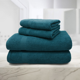 Mayfair Egyptian Cotton Indigo Bath Sheet Set of 2 - thumbnail 3