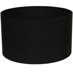 ValueLights Reni Medium Black Fabric Drum Shade