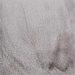 Grey Rabbit Faux Fur Plain Cushion 45 x 45cm - thumbnail 3