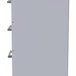 Crowndale Devon 3 Drawer Grey Matt Bedside Table - thumbnail 4