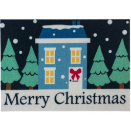JVL 40 x 57cm Merry Christmas Home Entrance Doormat - thumbnail 1