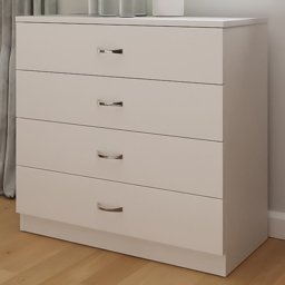 FWStyle Promo White 4 Drawer Modern Chest of Drawers - thumbnail 1