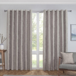 Divante Alden Thermal Eyelet Curtain Dove Grey 229 x 168cm - thumbnail 2