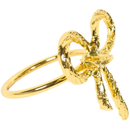 Prostar Gold Bow Napkin Ring 2 Pack - thumbnail 4