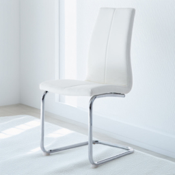 Arendelle Set of 2 White Swing Leg Chair