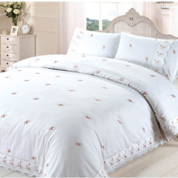 Rapport Home Sophie King Size White Duvet Set