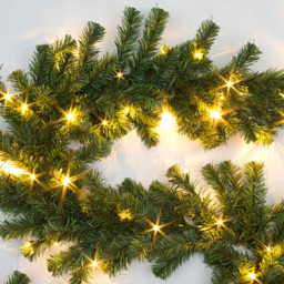 Shatchi Christmas Green Alaskan Pine Garland - thumbnail 3