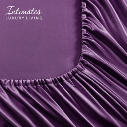 Intimates Purple King Size Satin Bedding Set - thumbnail 4