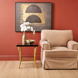 Premier Housewares Kensington Townhouse Single Shelf Gold and Black Mirror Side Table - thumbnail 4