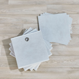 Home Source Cream Fabric Cube Storage Box 4 Pack - thumbnail 4