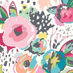 Origin Murals Abstract Floral Pink Wall Mural - thumbnail 2