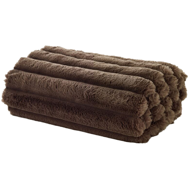 Deyongs Kenwood Faux Fur Putty Throw 130 x 170cm - image 1