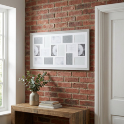 The Port. Co Gallery 16 Aperture Collage Soft Grey 19 x 35.2 inch Photo Frame - thumbnail 3