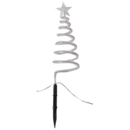Samuel Alexander Multicolour LED Spiral Tree Christmas Path Light 11cm 4 Pack - thumbnail 3