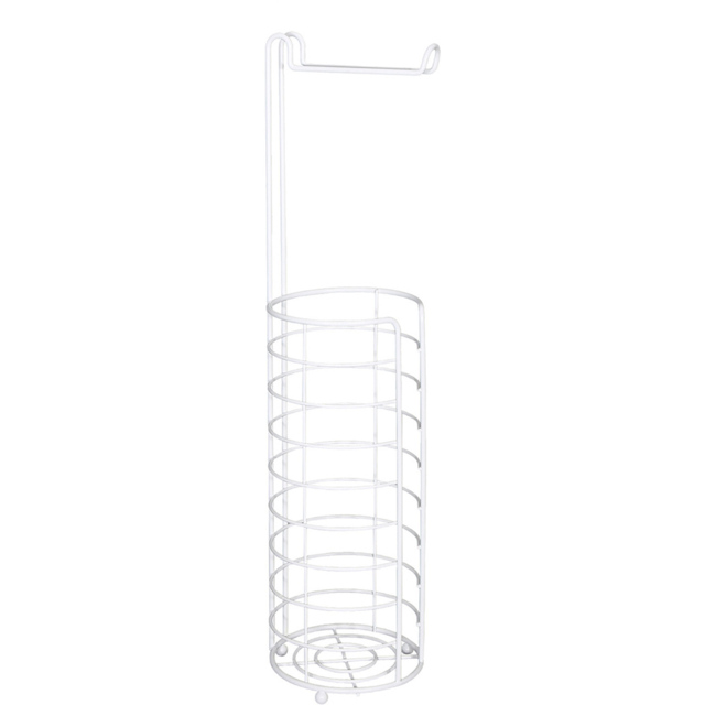 Bathstore White Round Wire Toilet Roll Holder