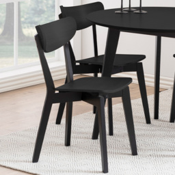 Florence Roxby Set of 2 Black Dining Chairs