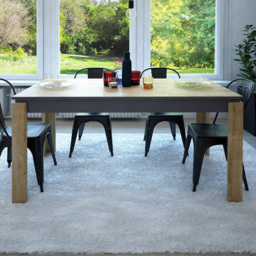 Decorotika Manhattan 6 Seater Oak Dining Table