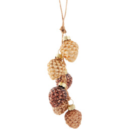 Glass Hanging Pinecones
