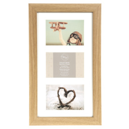 The Port. Co Gallery Oxford 3 Aperture Collage Wood Effect 6 x 4 inch Photo Frame