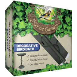 Peckish Secret Garden Metal Wild Bird Bath - thumbnail 2
