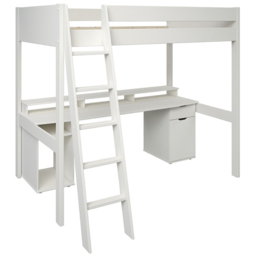 Noomi Tera White Small Double Gaming High Sleeper - thumbnail 2