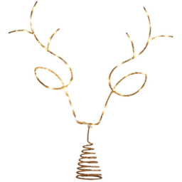Single Amber Charm LED Antler Tree Topper in Assorted styles - thumbnail 4