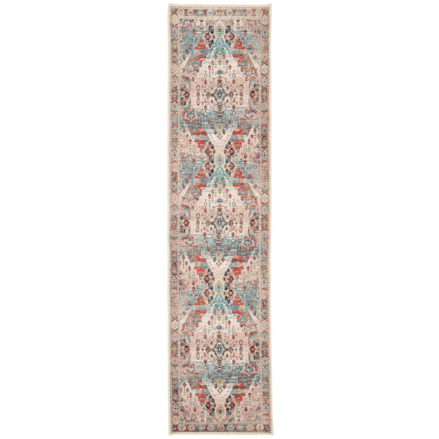 Kukoon Distressed Vintage Beige and Grey Rug 60 x 240cm - image 1