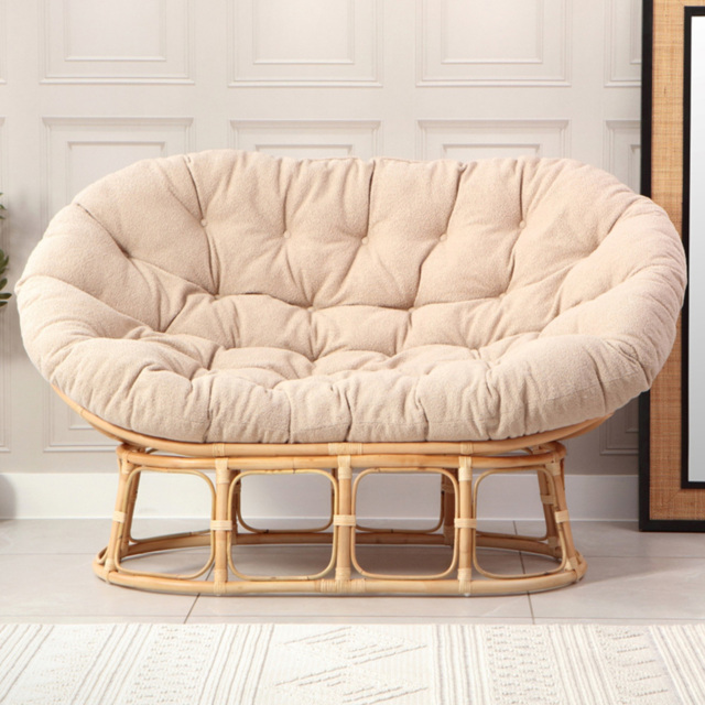 Desser Furniture Papasan Natural Cloud Sofa - image 1