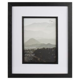 The Port Co Gallery Black Mounted Inlay Box Photo Frame 8 x 6 inch