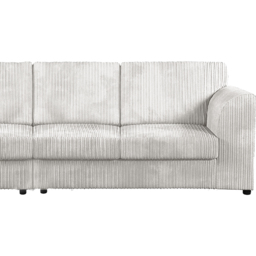 Luxor 4 Seater Silver Jumbo Cord Long Sofa with Full Back - thumbnail 3
