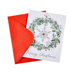 Pack of 15 Traditional Wreath Cards - thumbnail 3