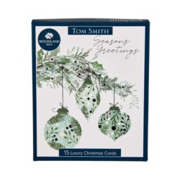 Pack of 15 Traditional Wreath Cards - thumbnail 1