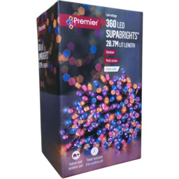 Premier SupaBrights 360 Rainbow LED Multi-Function Christmas String Light 28.7m - thumbnail 2