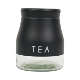 Set of 3 Stainless Steel Canisters Black - thumbnail 4