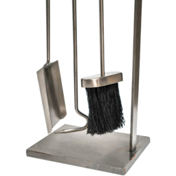 Ivyline Pewter Fireside 3 Piece Companion Set - thumbnail 4