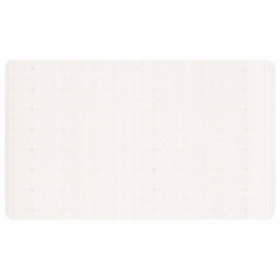 Aura White Cube PVC Bath Mat 67 x 39cm