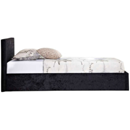 Berlin Single Black Crushed Velvet Ottoman Bed - thumbnail 3