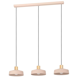 EGLO Valdiola Sandy Pink 3L Pendant